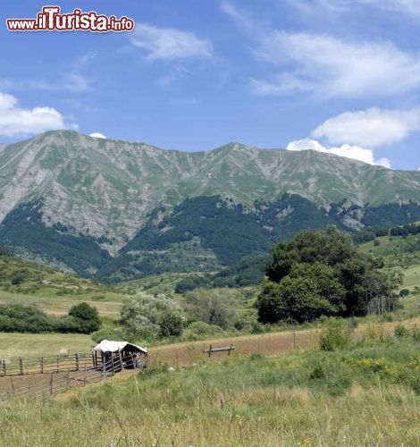 Immagine Le montagne (Sibiliini e Monti della Laga) che circondano Amatrice (Lazio)