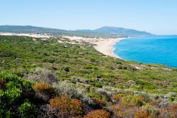 Costa Verde e spiaggia di Piscinas vicino a Arbus, in Sardegna