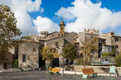 Edifici nel centro storico medievale del borgo di Bracciano, nel Lazio