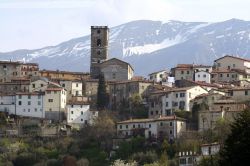 Il borgo antico di Coreglia Antelminelli in provincia di Lucca in Toscana