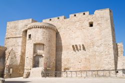 Il castello di Carlo V a Monopoli, Puglia. Questo suggestivo fortilizio cinquecentesco venne edificato durante la dominazione spagnola della città. La pianta del castello è arricchita ...