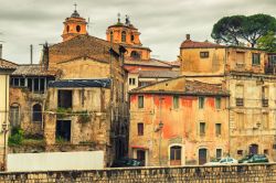 Il centro storico di Isola del Liri in provincia di Frosinone, nel Lazio. E' famosa per essere la città delle cascate, grazie a due grandi salti nel centro cittadino.