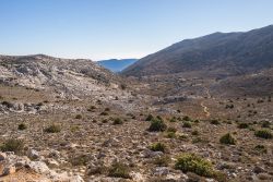 Il paesaggio di Monte Corrasi ad Oliena, Sardegna.
