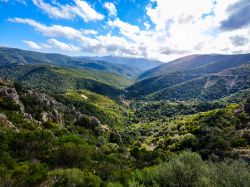 Il panorama della regione di Arbus nel sud-ovest della Sardegna
