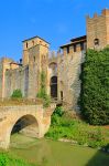 Ingresso allo storico Castello di Valbona a Lozzo Atestino, Veneto