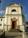 La facciata della Chiesa di San Donato a Fontanafredda di Cinto Euganeo