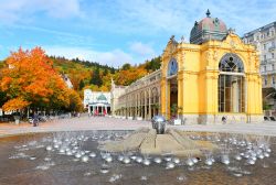 La famosa Singing Fountain a Marianske Lazne (Repubblica Ceca):  contiene dieci sistemi di getto d'acqua con oltre 250 giochi.

