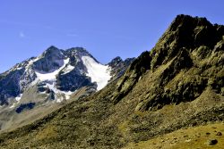 Scorcio panoramico sulle montagne della Val Senales, una delle valli più affascinanti delle Alpi. Il ritrovamento dell' "uomo venuto dal ghiaccio", ribattezzato Otzi, ha ...