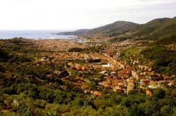 Panorama del centro di La Spezia in Liguria