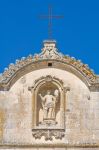 Particolare della Chiesa Madre di Melpignano in Puglia