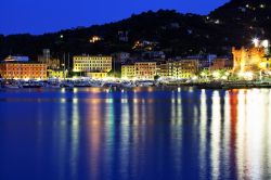 Santa Margherita Ligure fotografata di notte, Riviera di levante (Liguria) - © Mikadun / Shutterstock.com