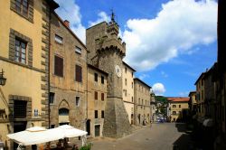 Uno scorcio del centro storico di Santa Fiora, borgo in provincia di Grosseto in Toscana