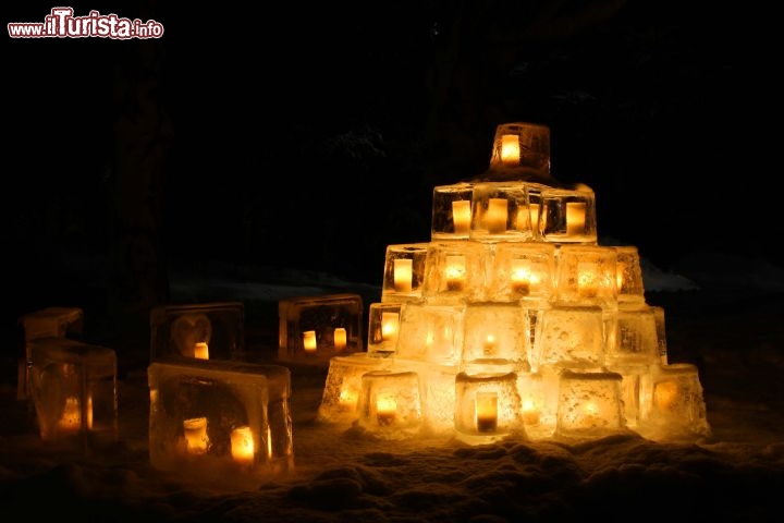 The thousand ice lanterns festival | Lapland Vuollerim