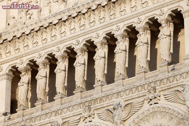 Immagine Notre Dame de Fouviere, dettaglio facciata, Lione