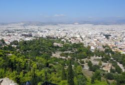 Acropoli - il fantastico panorama di Atene in una giornata di sole, senza la cappa di smog della capitale della Grecia