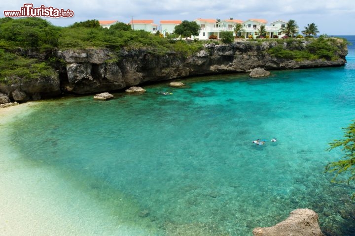 Immagine Una caletta di Curacao bordata da acque turchesi, ideale per battute di snorkeling e rilassanti bagni - © Lucia Pitter / Shutterstock.com