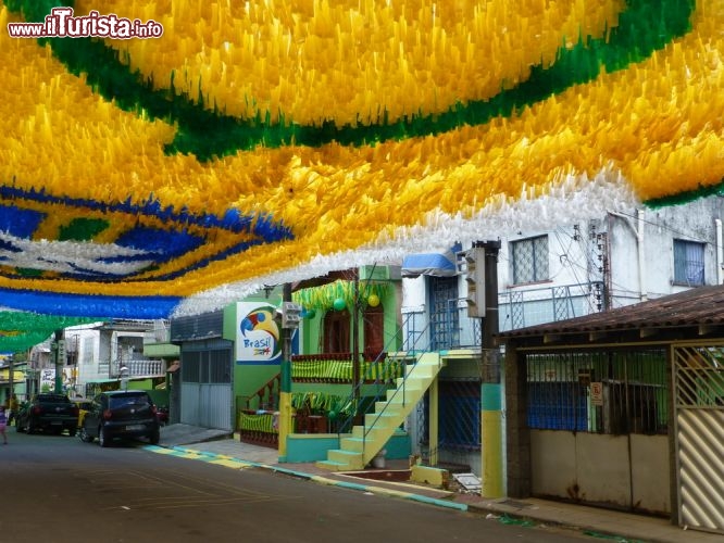 Immagine Decorazioni a Manaus 2014, in occasione dei  Mondiali di calcio del Brasile. Questà città era sede delle partite del girone della nazionale Italiana - © guentermanaus / Shutterstock.com