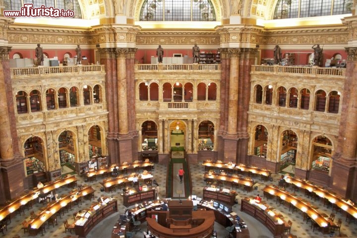 Immagine Jefferson Library la Biblioteca del Congresso americano si trova a Washington DC, USA - © Galina Mikhalishina / Shutterstock.com
