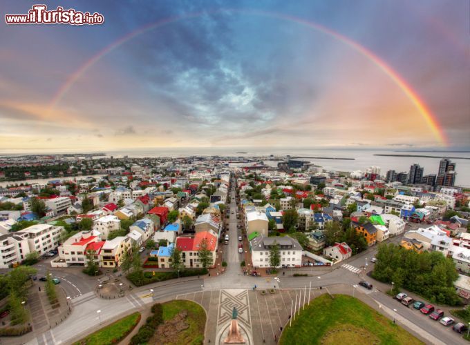 Immagine Vista panoramica di Reykjavik, capitale dell'Islanda.