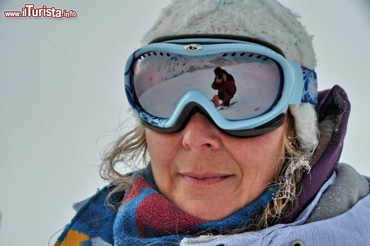 Immagine Riflessi sulla neve, lungo le piste di Les Deux Alpes in Francia