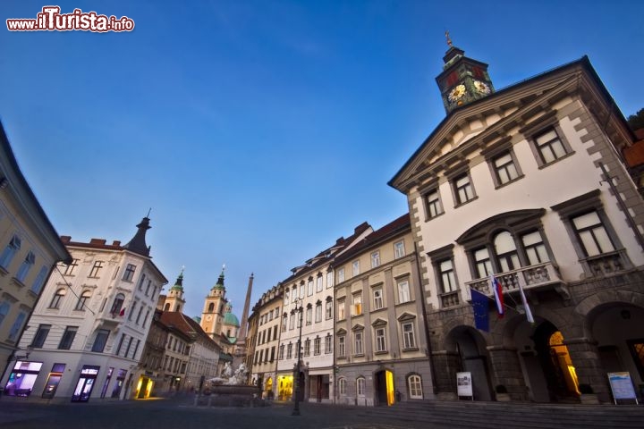 Immagine Via centro di Lubiana (Ljubljana) l'elegante capitale della Slovenia - © Matej Kastelic / Shutterstock.com