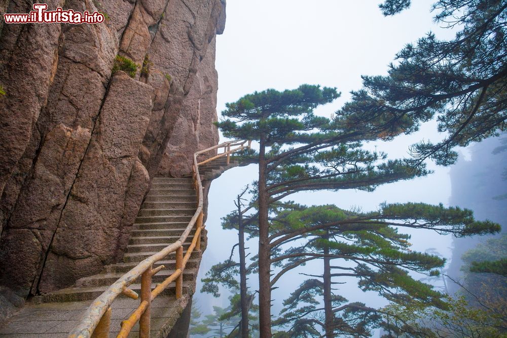 Immagine L'area dello Xihai Grand Canyon nei pressi dei monti Huangshan, Cina. Si tratta di una delle attrazioni turistiche principali della Cina.