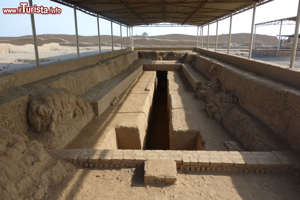 Immagine L'area di Chan Chan a Trujillo (Perù). Le costruzioni sono state realizzate in argilla essiccata.