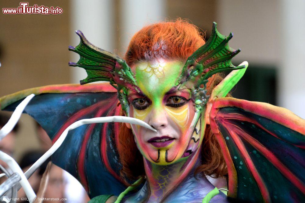 Immagine Body painting al Giffoni Film Festival, uno degli appuntamenti cinematografici più importanti della Campania. - © GIO_LE / Shutterstock.com