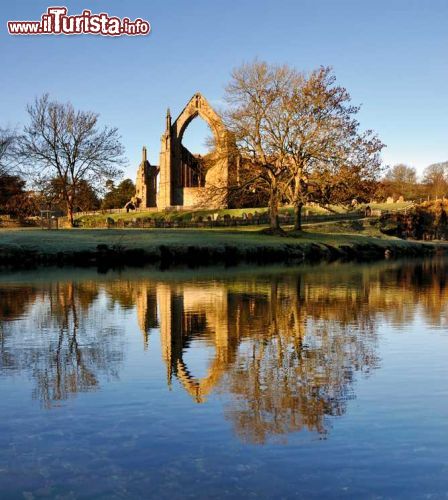 Immagine Le vestigia di Bolton Abbey, una suggestiva abbazia che si trova nelle campagne dello Yorkshire, circa 60 km a ovest di York, in Inghilterra - foto © albinoni /Shutterstock