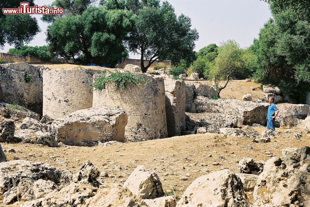 Immagine Cambobello di Mazara, Sicilia: le Cave di Cusa dove venne scavato il materiale per costruire la città antica di Selinunte - © Bjs, CC0, Wikipedia