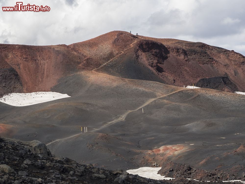 Immagine Campi di lava e sentieri escursionistici attorno al vulcano Eyjafjallajokull, Islanda.