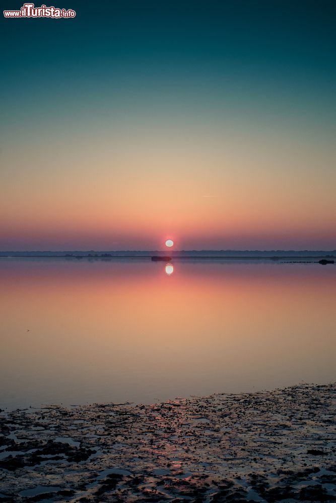 Immagine Casalborsetti di Ravenna: tramonto sulle acque della palude