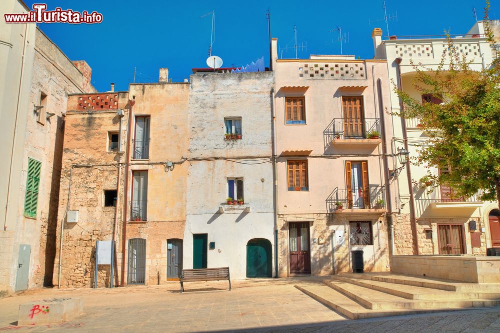 Immagine Case tradizionali nel centro di Rutigliano, Puglia. Questo borgo della provincia di Bari possiede un patrimonio architettonico e museale di tale importanza da essere stato insignito del titolo di Città d'Arte.