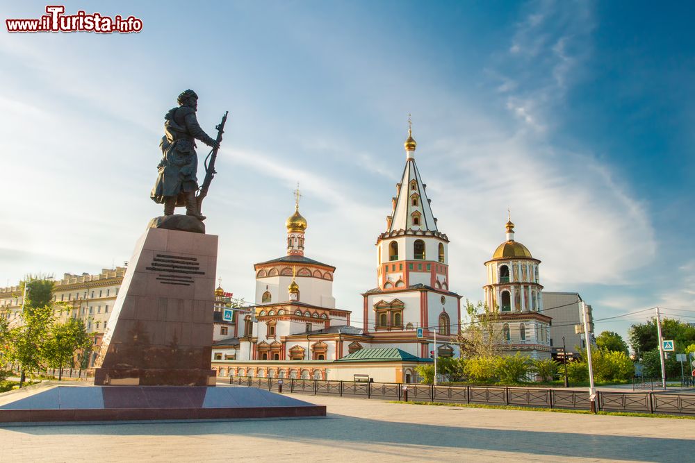 Immagine La Cattedrale Bogoyavlensky di Irkutsk (Russia) fu realizzata nella prima metà del Settecento.