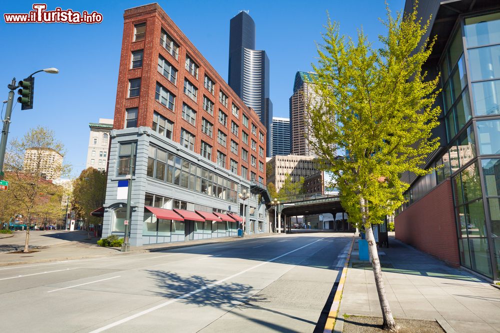 Immagine Edifici di Seattle in estate, stato di Washington.