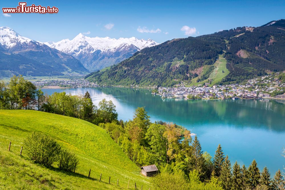 Immagine Estate a Zell am See, Austria: nella bella stagione non c'è niente di meglio che una bella gita al lago o di una pedalata in bici all'ombra dei boschi centenari.