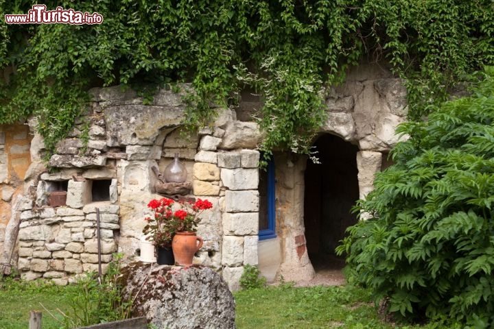 Immagine Fattoria troglodita costruita nella roccia vicino alla cittadina di Saumur, Francia  - © wjarek / Shutterstock.com