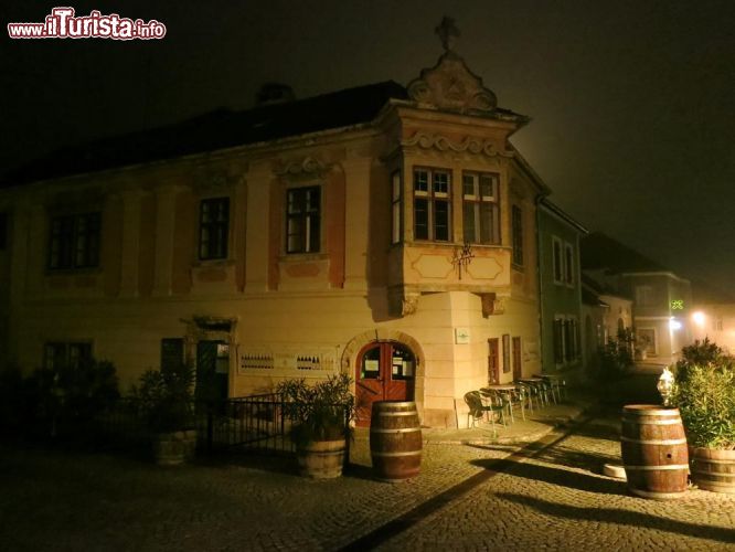 Immagine Fotografia notturna del centro storico di Rust, nell'Austria orientale.