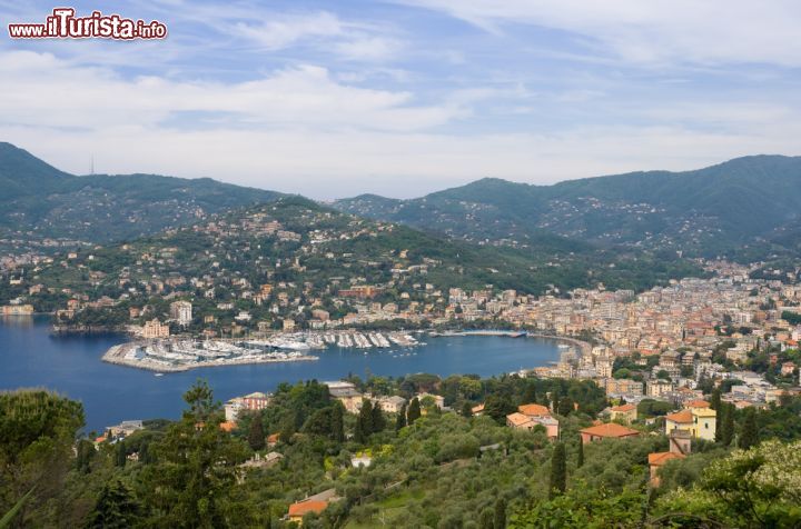 Immagine Mare e macchia mediterranea: panorami del Tigullio - il Golfo del Tigullio, o Golfo Guglielmo Marconi, è senza dubbio una delle zone più belle e frequentate della splendida Riviera Ligure. Tra incantevoli paesaggi di macchia mediterranea e lo spettacolo offerto dal Mar Ligure, questa zona offre mete ideali per le vacanze estive ma non solo. Rapallo, ad esempio, con la sua lunga passeggiata in riva al mare, gli hotel e i ristoranti di lusso, è una destinazione adatta a ogni esigenza e periodo dell'anno. - © Antonio S / Shutterstock.com