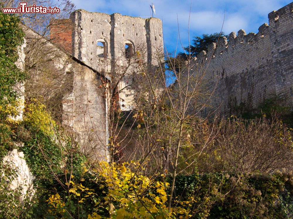 Immagine I resti antichi del maniero medievale di Montrichard, Francia.