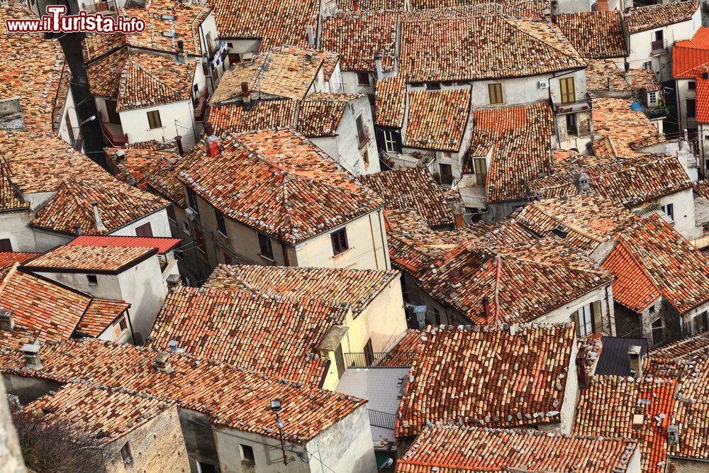 Immagine I tetti tipici delle case nel borgo di San Donato di Ninea in Calabria