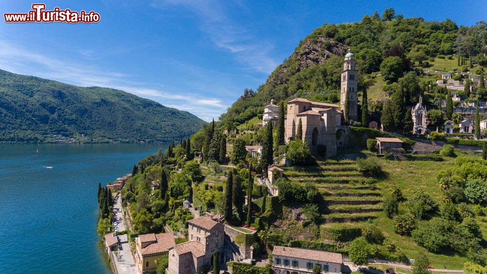 Immagine Il borgo di Morcote sul Lago di Lugano (Ceresio) in Svizzera.