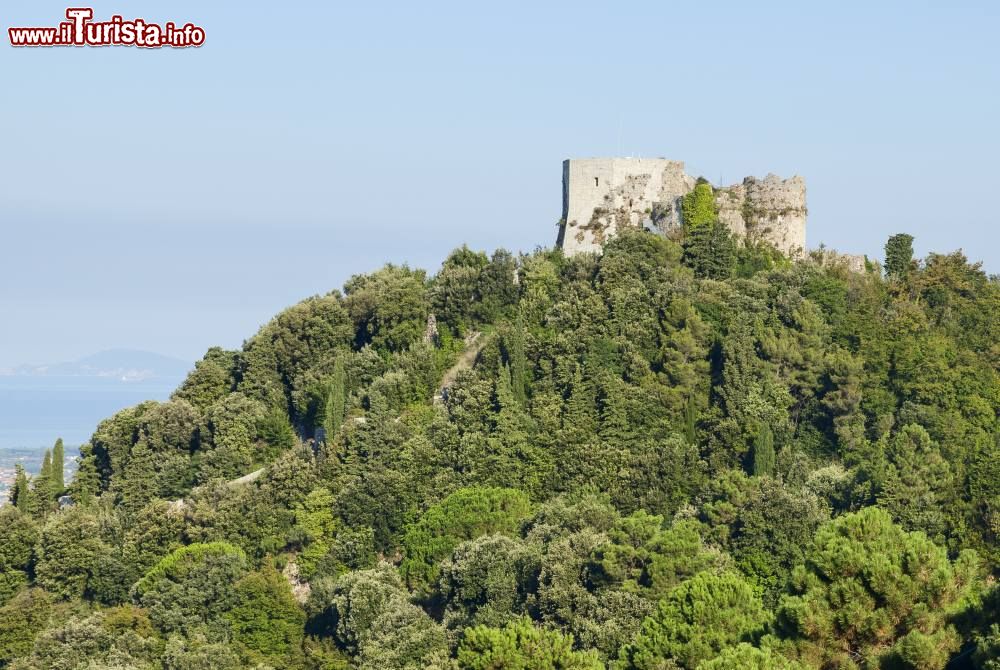 Immagine Il Castello che domina Montignoso in Versilia, a ridosso delle Alpi Apuane in Toscana