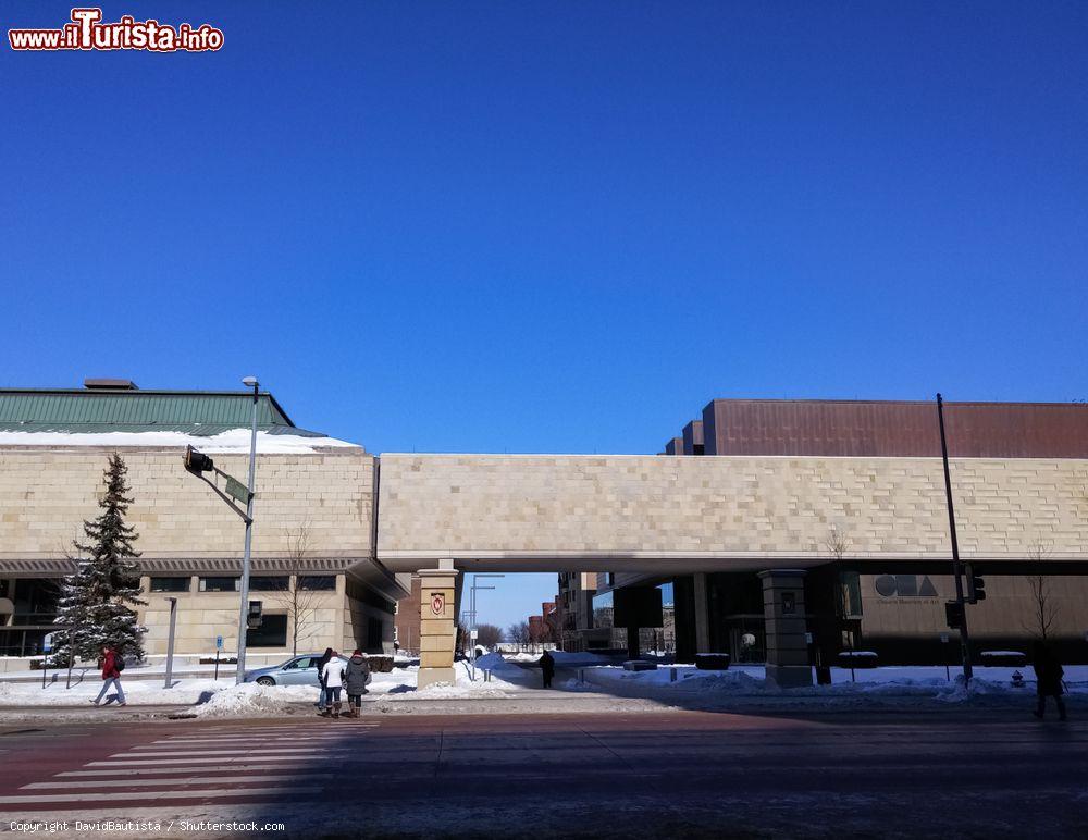 Immagine Il Chazen Museum of Art da University Avenue, Madison, Wisconsin. Accoglie opere di artisti famosi come Mirò, Rodin e Vasari - © DavidBautista / Shutterstock.com