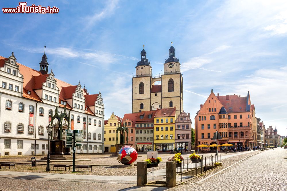 Immagine Il cuore del centro di Wittenberg in Germania, la città di Martin Lutero