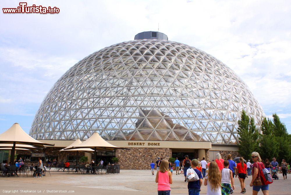 Immagine Il Desert Dome di Omaha, Nebraska (USA): si tratta del deserto indoor più grande del mondo ed è ospitato all'interno di una cupola geodetica chiusa alta 42 metri e lunga 70 allo zoo di Omaha - © Stephanie Le / Shutterstock.com