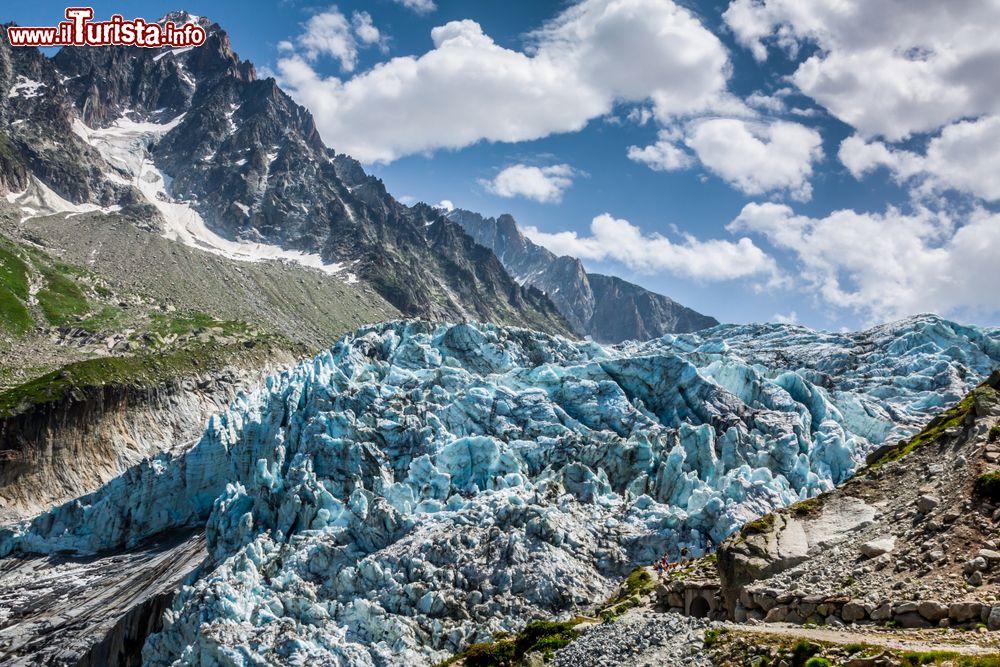 Immagine Il ghiacciaio di Argentiere nelle Alpi di Chamonix, Francia.