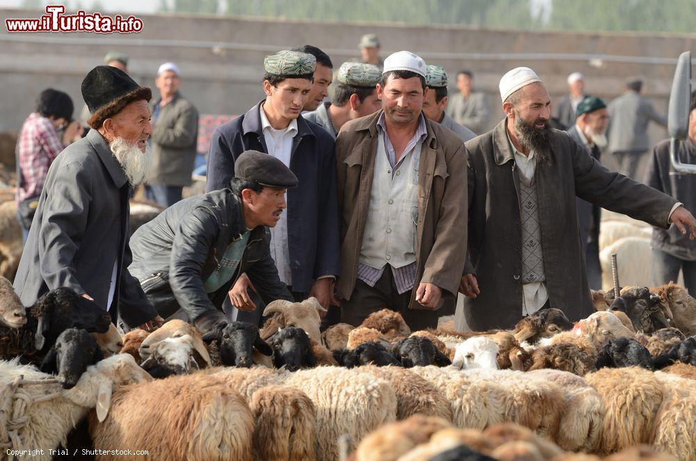 Immagine Il mercato degli animali "Zhongxiya Shichang" a Kashgar. - © Trial / Shutterstock.com