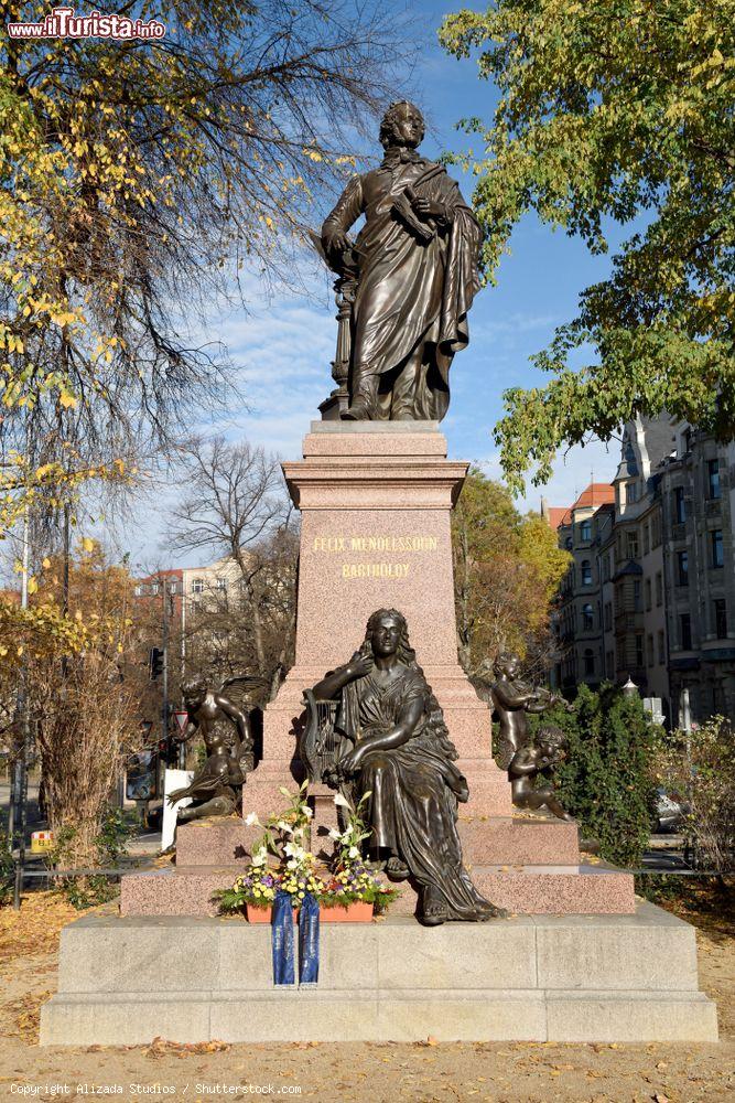 Immagine Il monumento al compositore tedesco Felix Mendelssohn a Lipsia - © Alizada Studios / Shutterstock.com