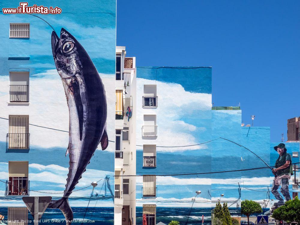 Immagine Il murales "Fishing Day" dell'artista Jose Fernandez Rios a Estepona, Spagna - © Philip Bird LRPS CPAGB / Shutterstock.com